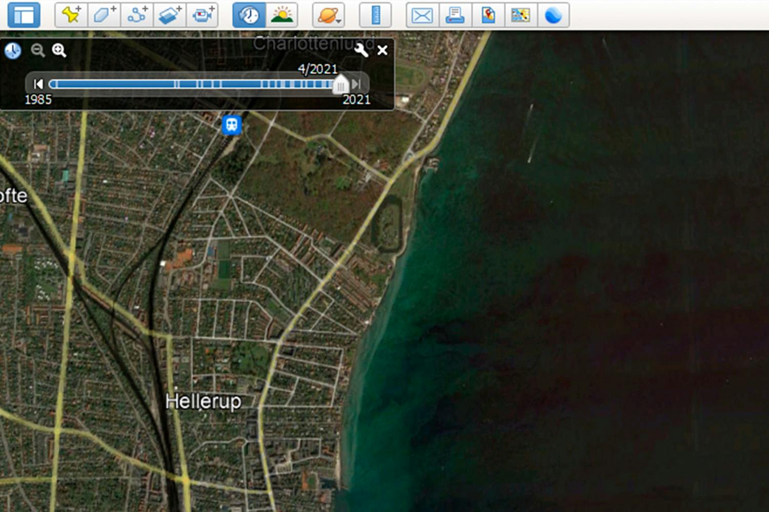 luftfoto22 Satellittbilde av Danmark.
